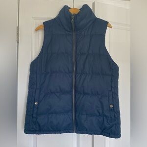 NWOT OLD‎ NAVY TWILL QUILTED PUFFER VEST ZIP UP FLEECE LINED MENS SIZE LARGE
